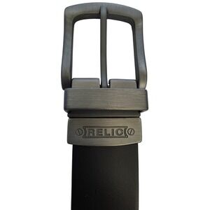 Relic Mens‎ Reversible Belt Black Brown Gunmetal Buckle Size 44 212327 1212